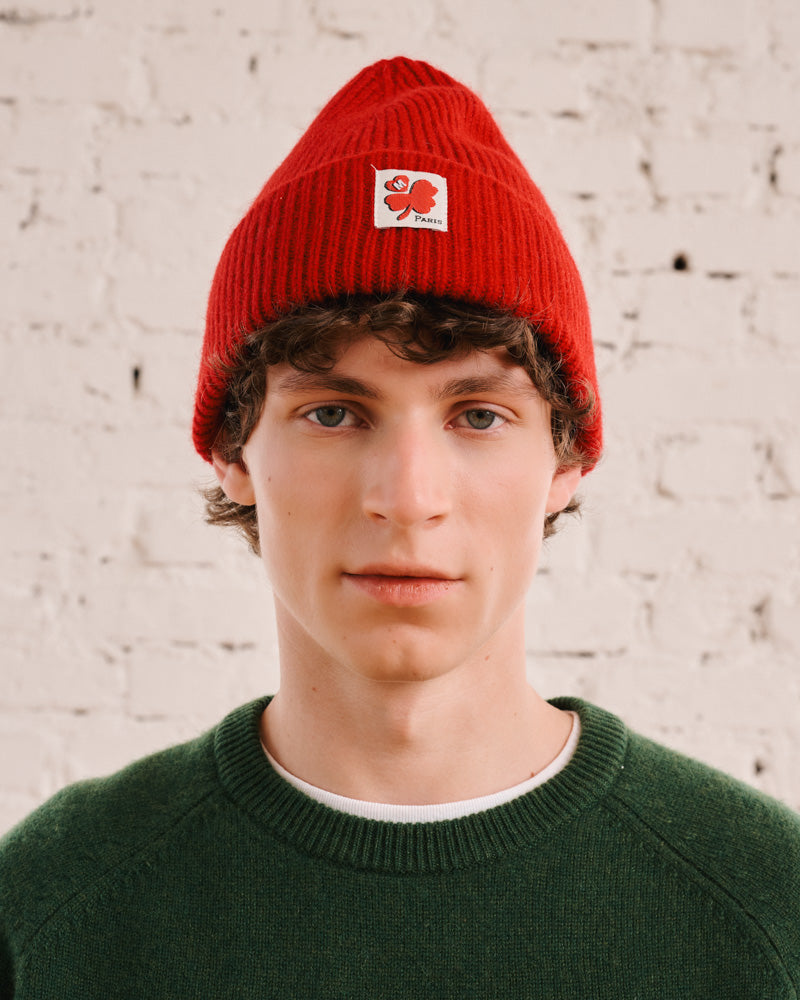Merci - Bonnet Lucky - Rouge