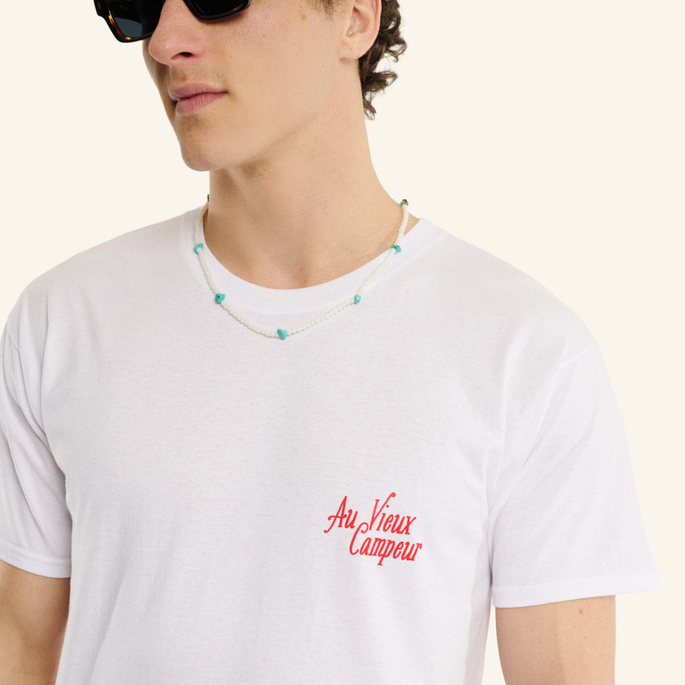 Au Vieux Campeur - Congés Payés - Mountain T-shirt - White