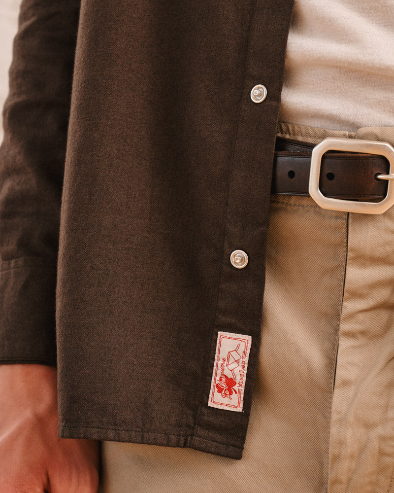 Merci - Chemise Pietro Flanelle - Marron
