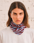 Merci - Bandana Martine Rayures - Rouge & Bleu