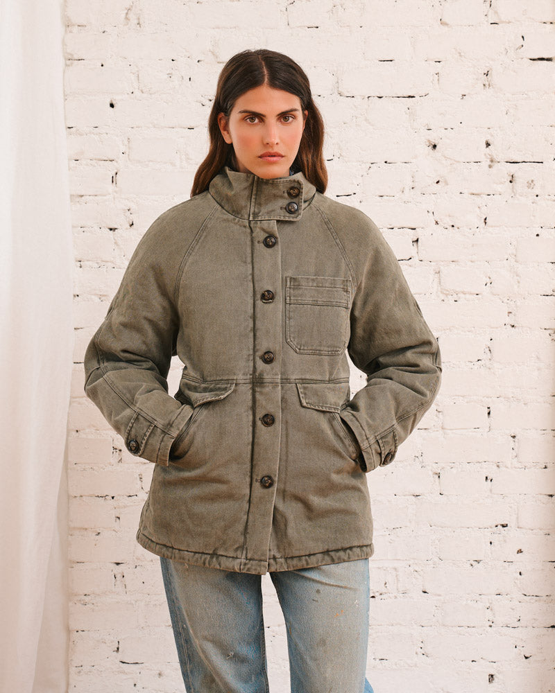 Merci - Manteau Barbara - Kaki