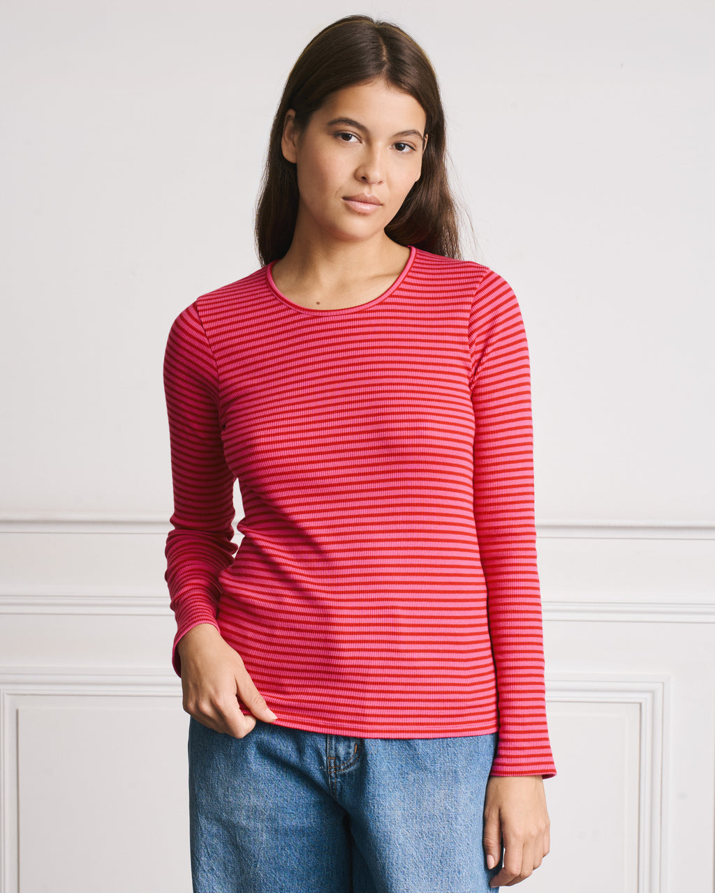 Merci - T-Shirt Carla - Rouge & Rose