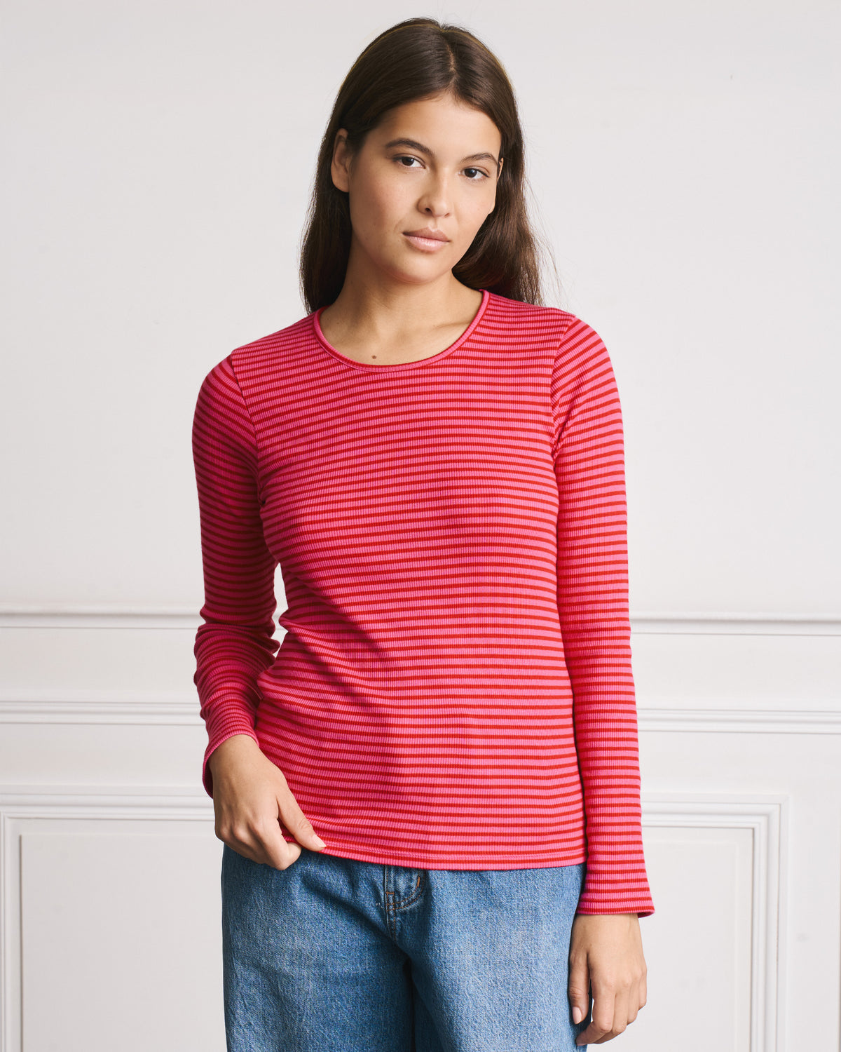 Merci - T-Shirt Carla - Rouge & Rose