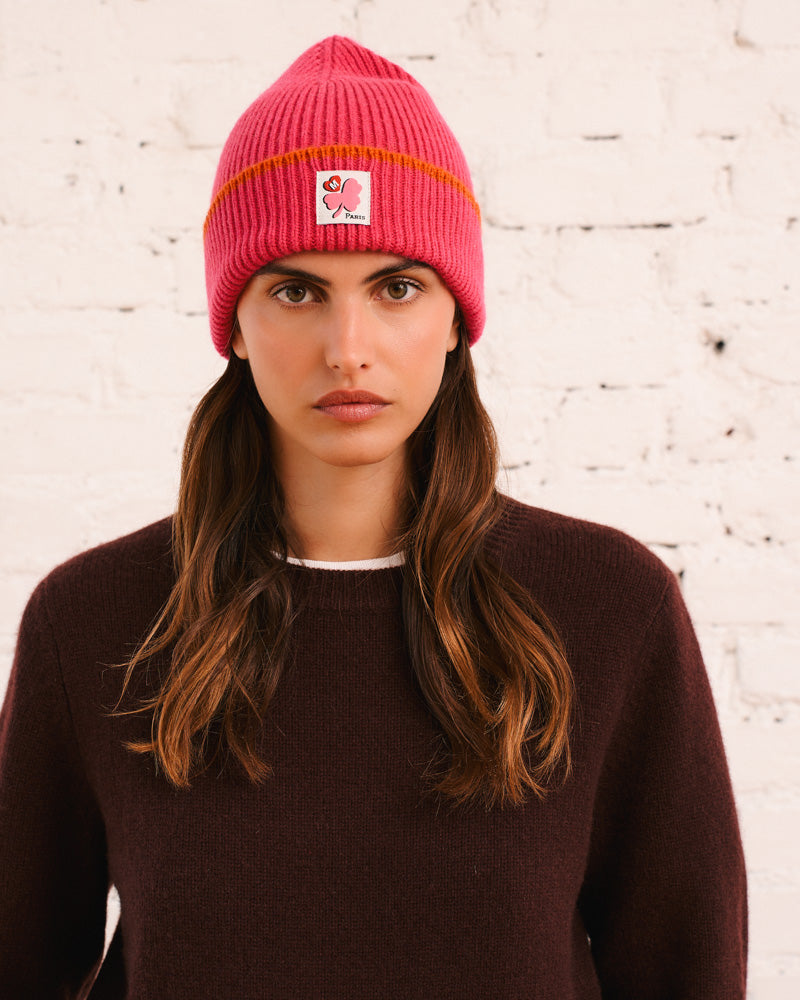 Merci - Bonnet Lucky Bicolore - Rose & Orange