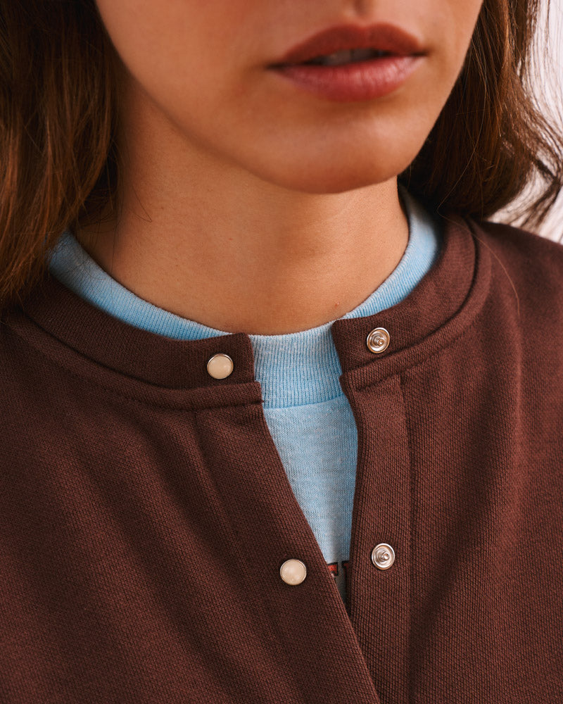 Merci - Gilet Rose - Marron