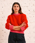 Merci - Eloise sweater - Red & Pink