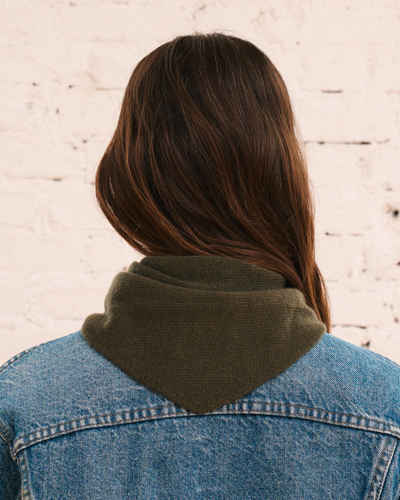 Merci - Martine cashmere bandana - Khaki