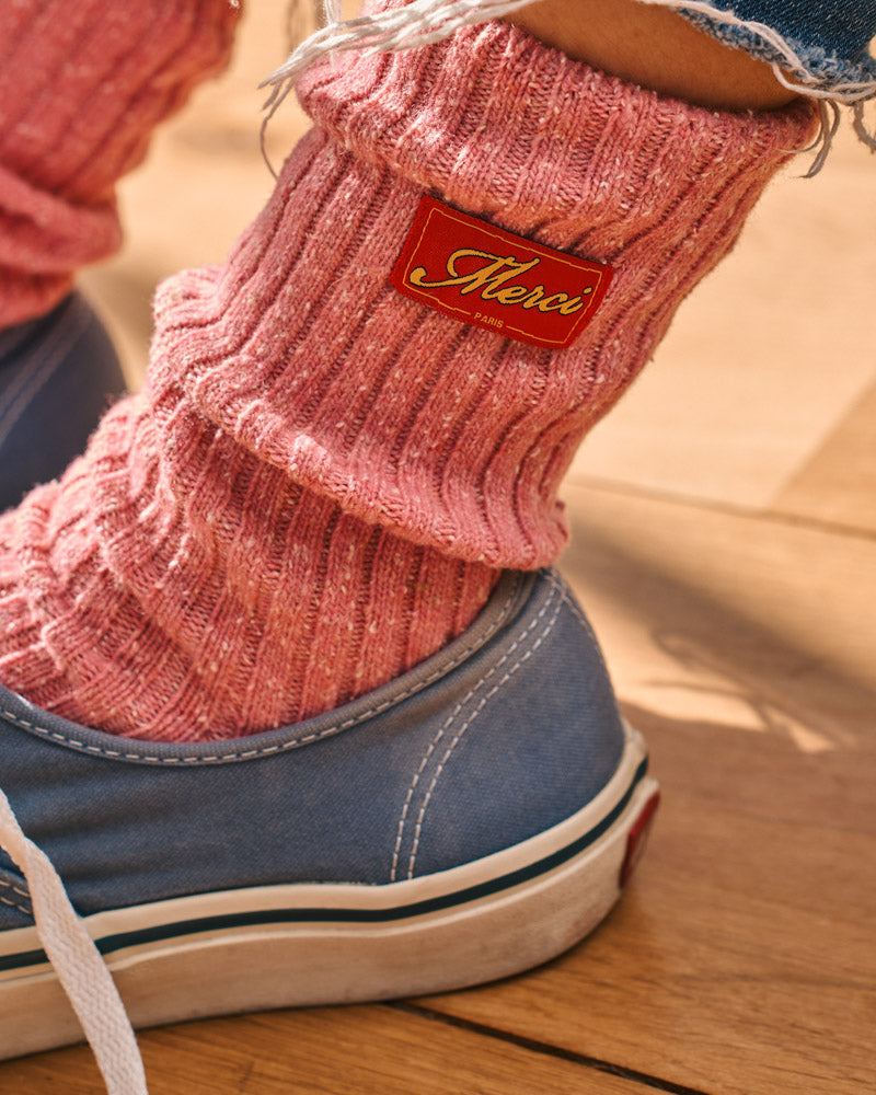 Merci - Chaussettes Sacha - Rose