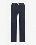Jean cigarette Merci Paris Frame bleu brut en coton extensible avec coupe ajustée et taille basse