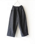 Ichi - Wool Gauze Houndstooth Trousers - Charcoal