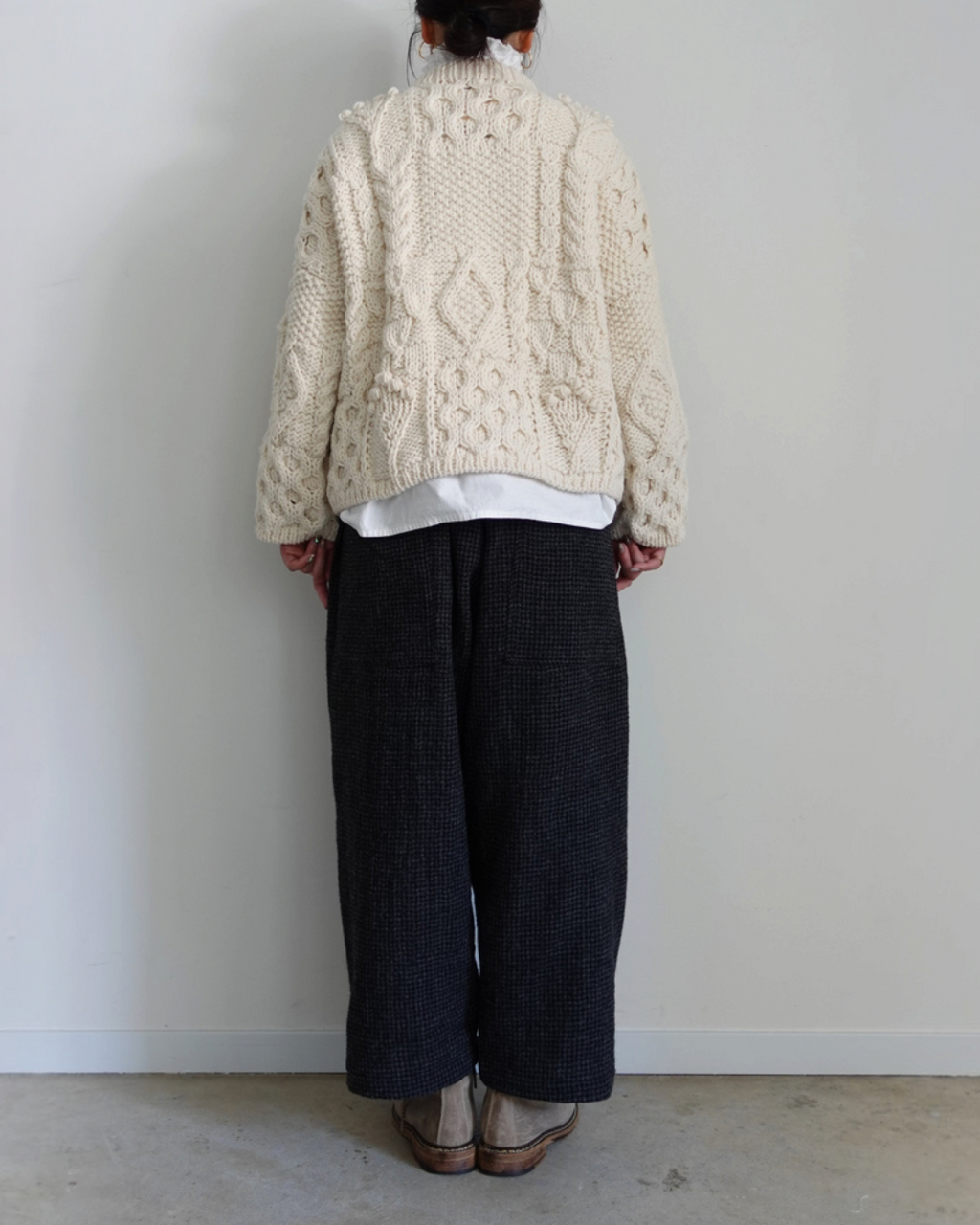 Ichi - Peru Hand Knit Pullover - White