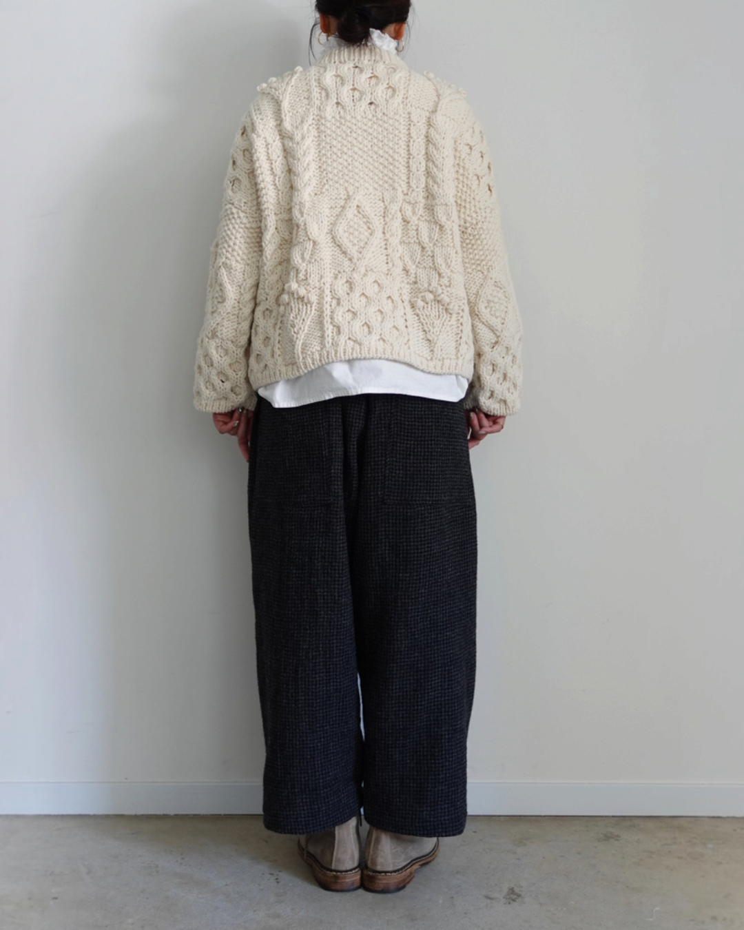 Ichi - Peru Hand Knit Pullover - White