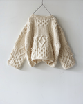 Ichi - Peru Hand Knit Pullover - White