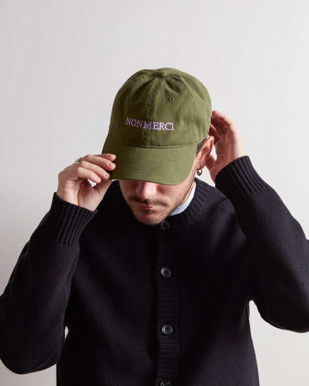 Merci - Casquette Non Merci - Vert & Lila
