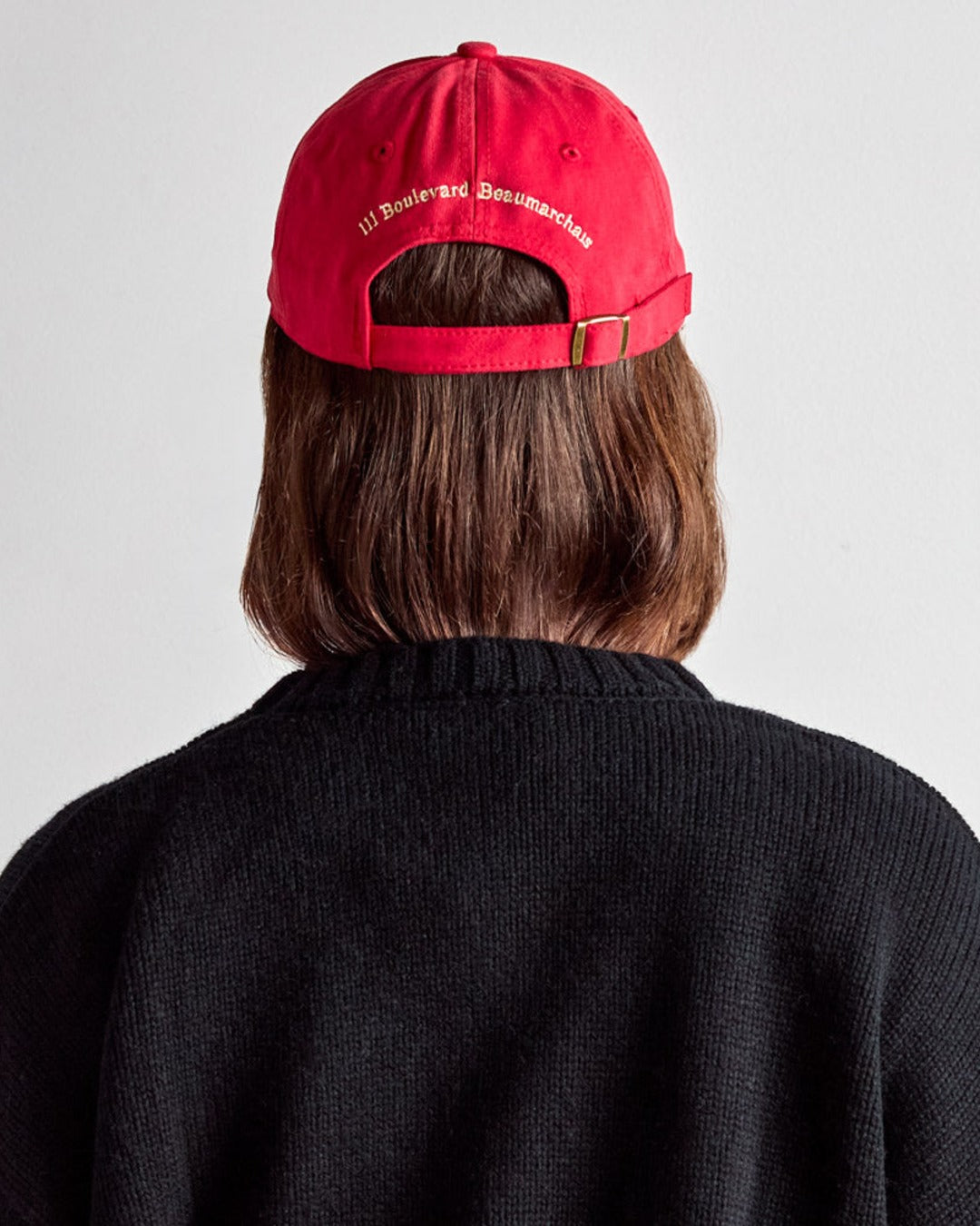 Merci - Mirror Cap - Red & Ecru
