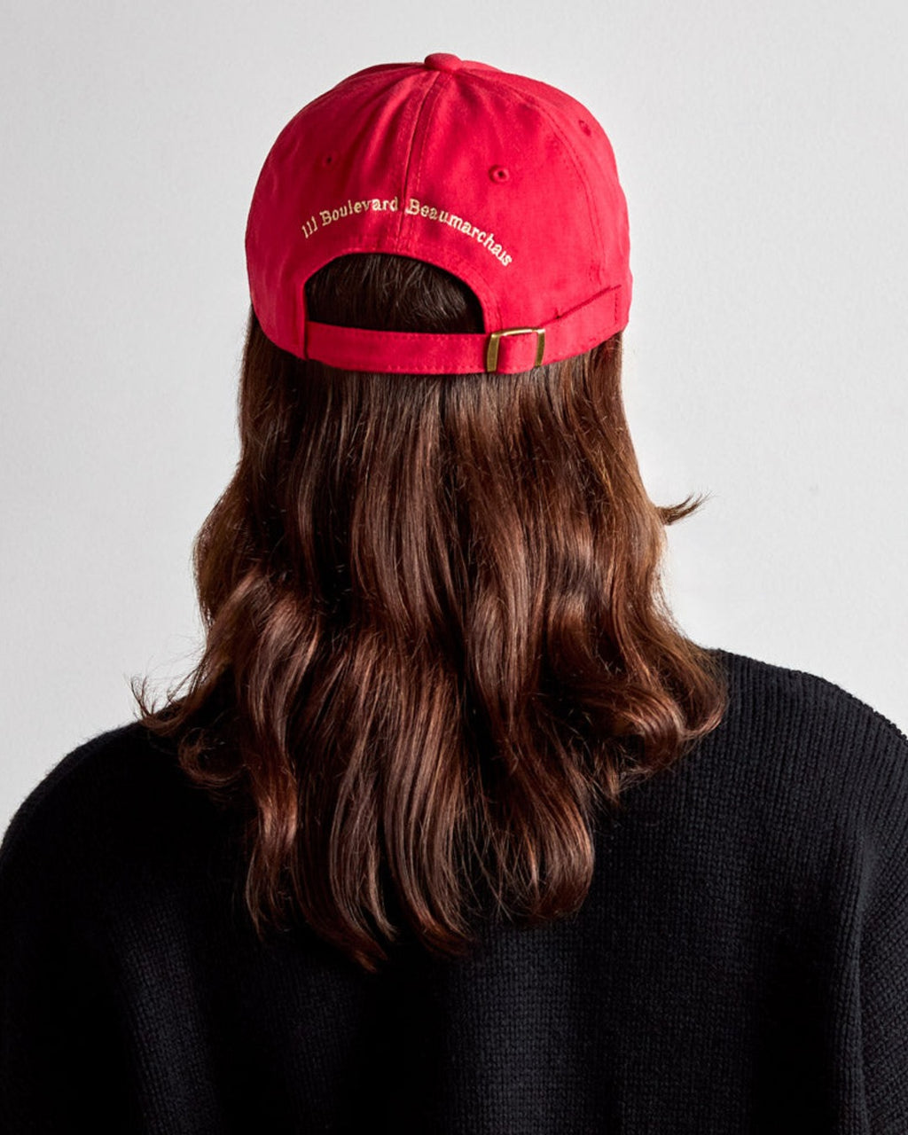 Merci - Mirror Cap - Red & Ecru