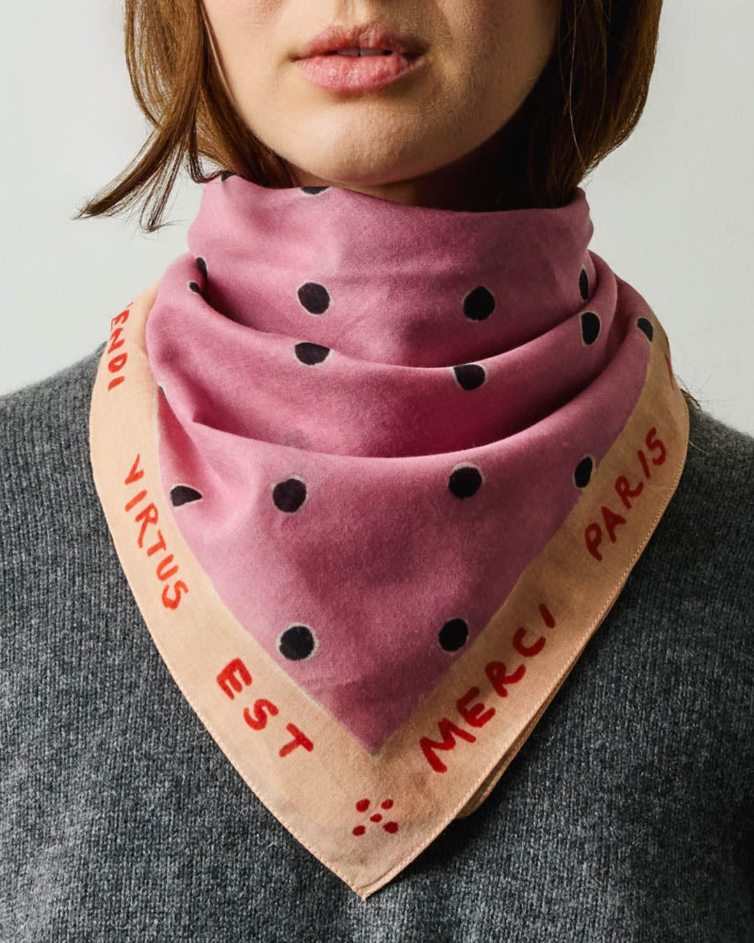 Merci - Bandana Ars Vivendi Virtus Est - Rose