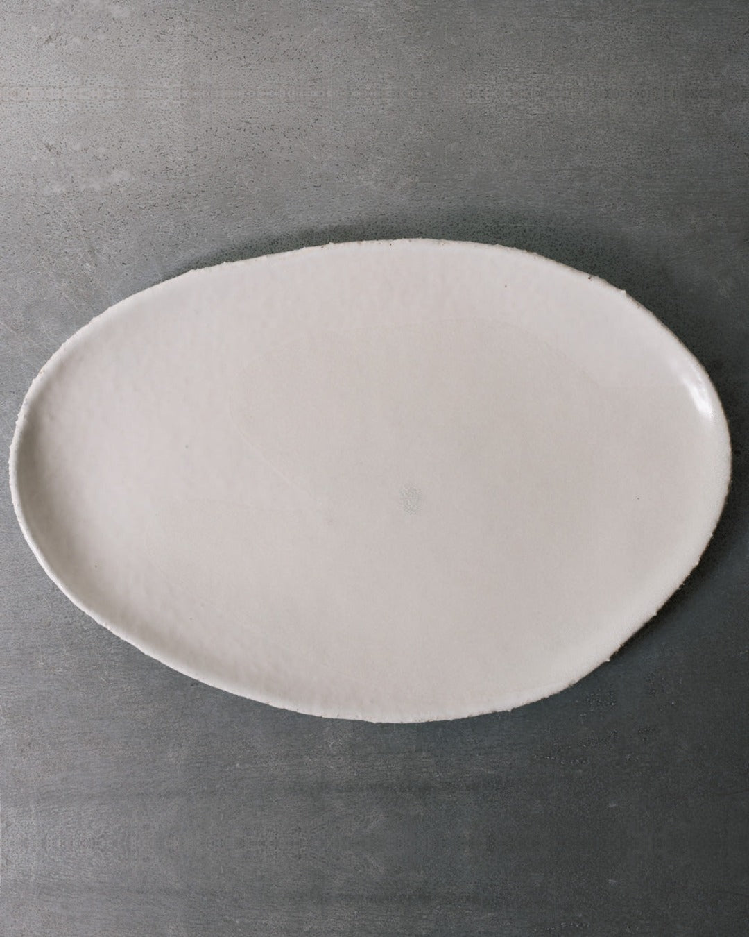 Jars Ceramistes - Plat En Grès Émaillé Wabi - Blanc