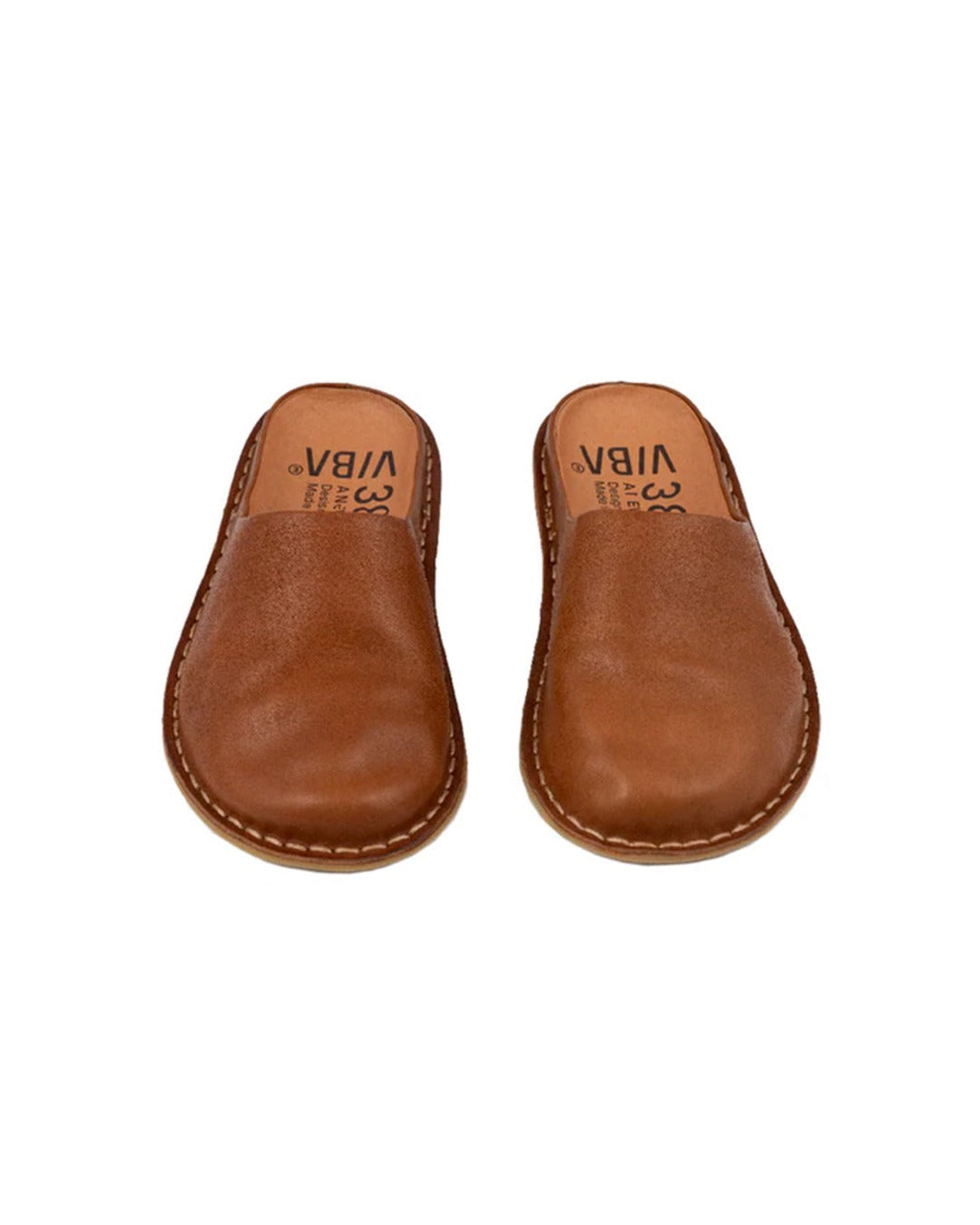 Vibae - Roma clogs - Cognac brown