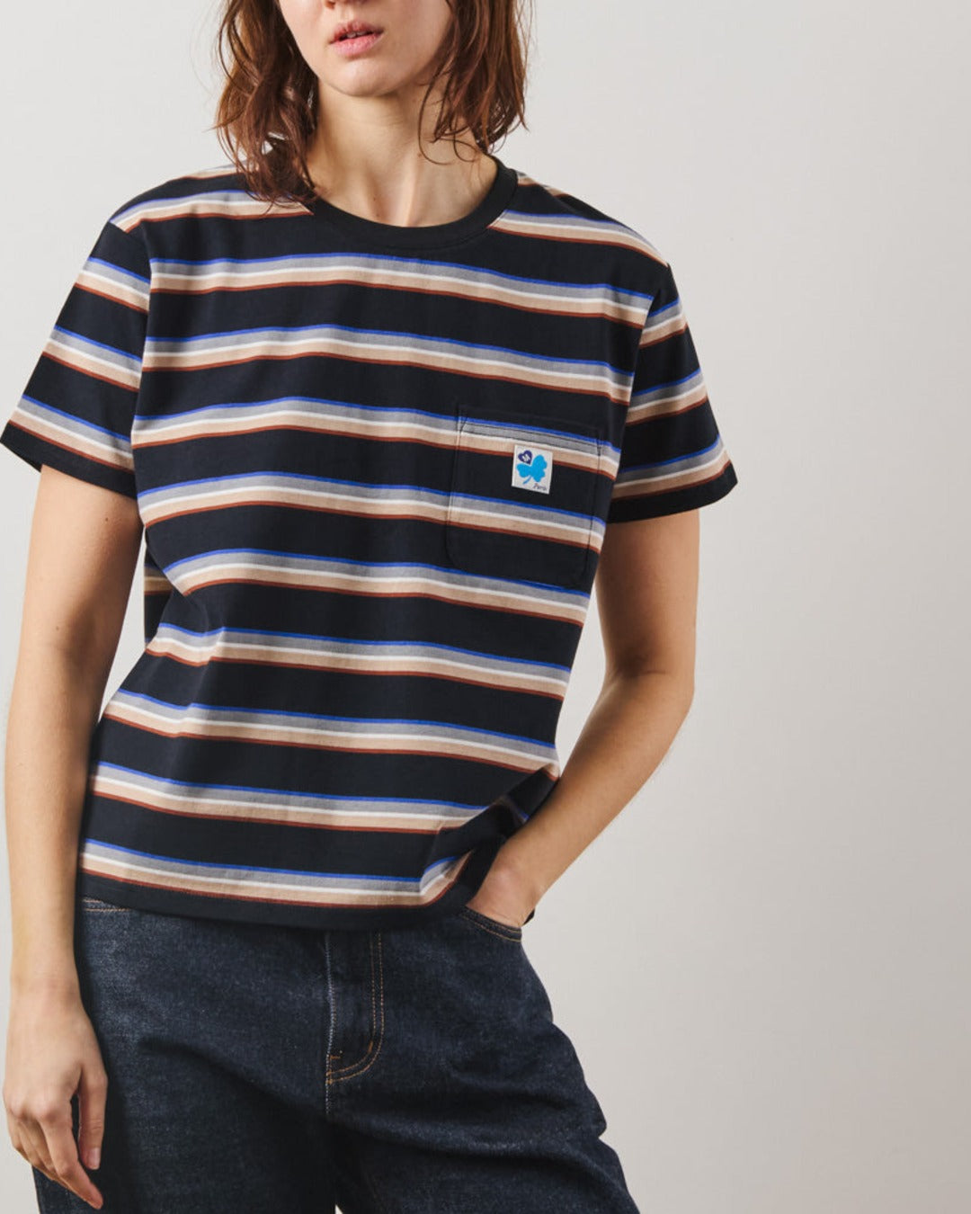 Merci - T-Shirt Lola Stripes - Noir