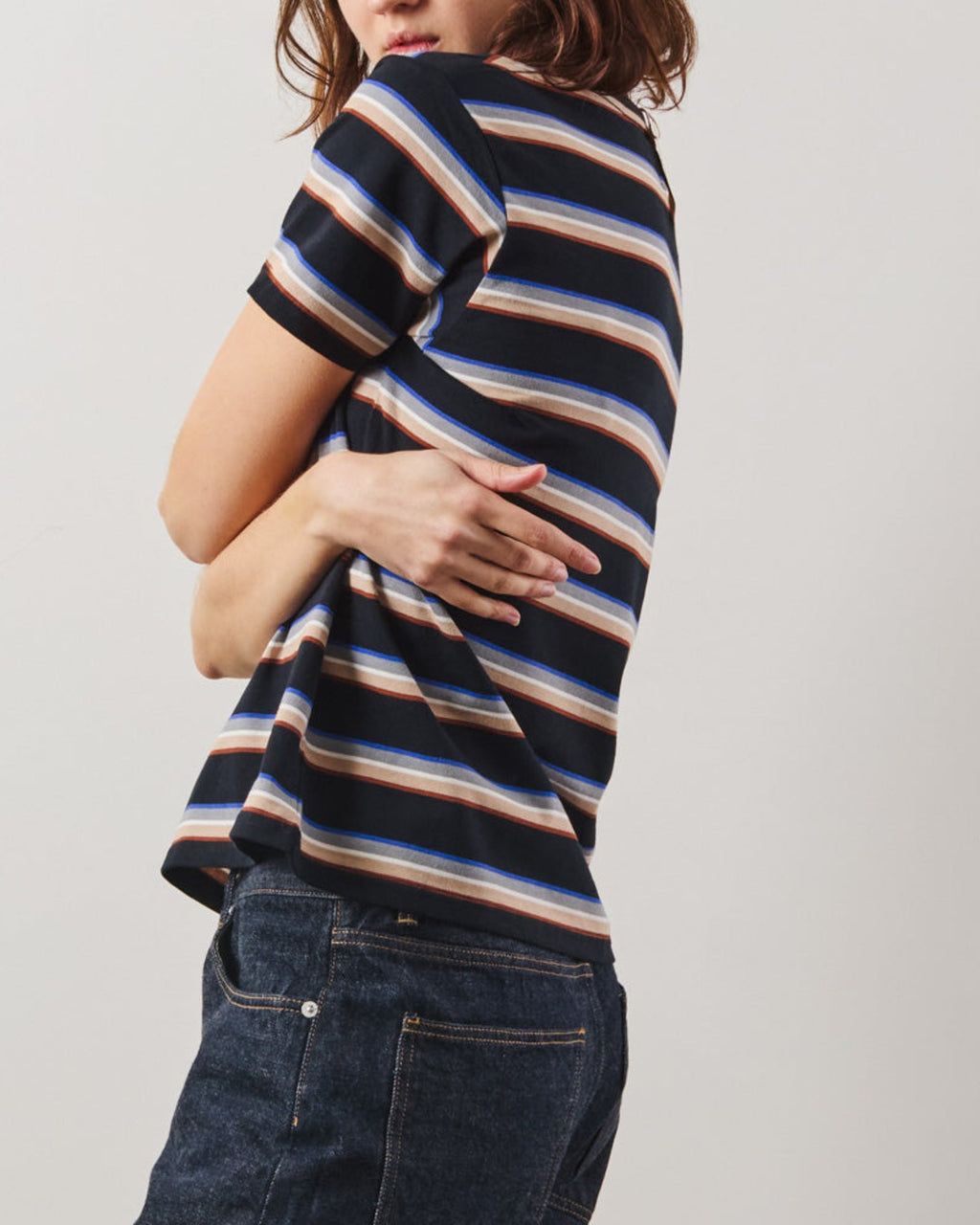 Merci - T-Shirt Lola Stripes - Noir