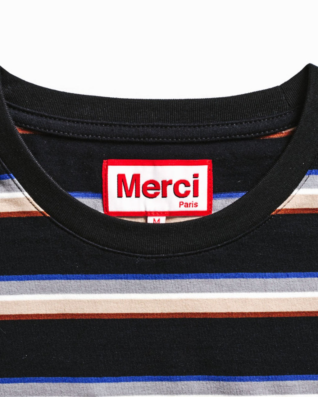 Merci - T-Shirt Lola Stripes - Noir