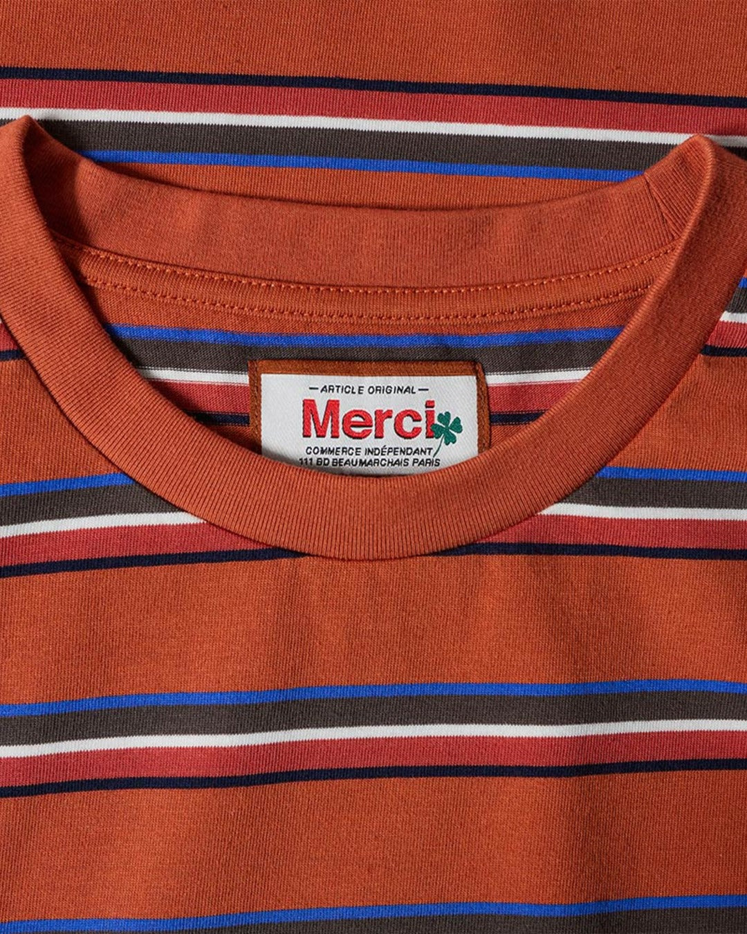 Merci - T-shirt Vadim Stripes LS - Hearth