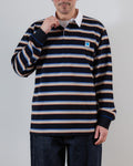 Merci - Caden Stripes Polo - Black