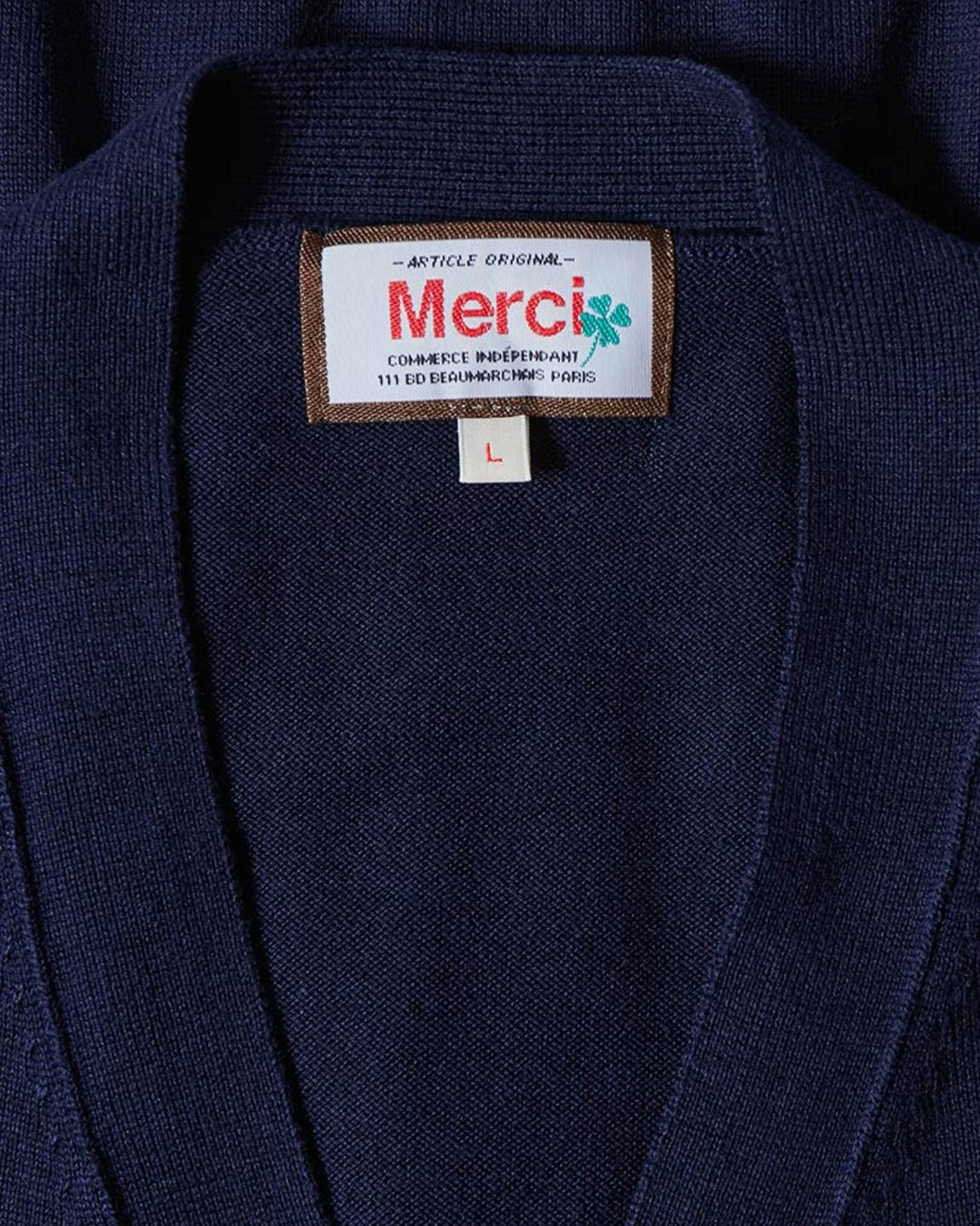 Merci - Cardigan Maximilien - Marine