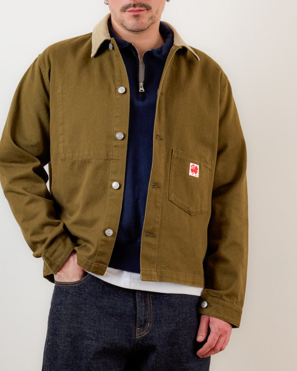 Merci - Veste Marvin - Olive & Crème