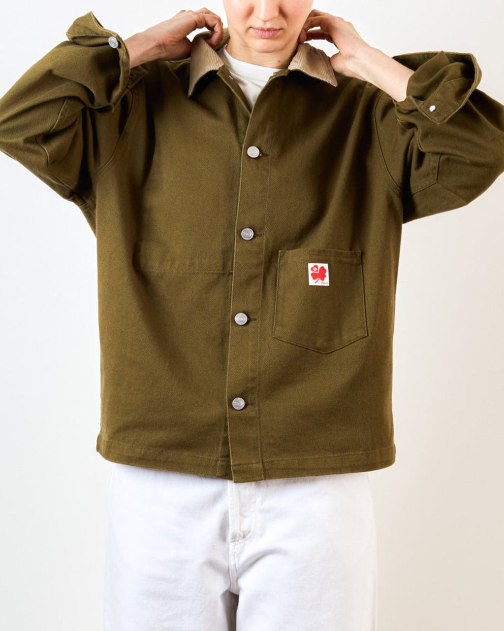 Merci - Veste Marvin - Olive & Crème