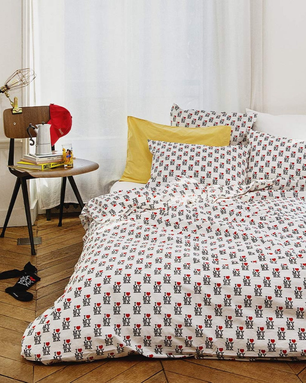Merci x Carne Bollente - Housse De Couette En Percale De Coton I Love My Ex