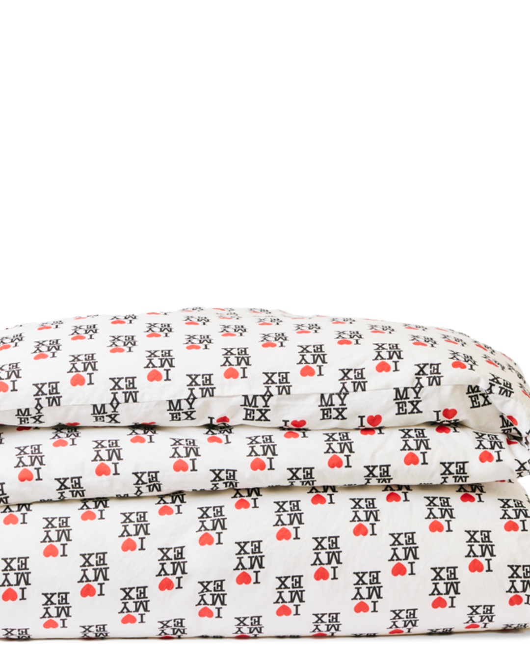 Merci x Carne Bollente - Cotton percale duvet cover - I Love My Ex