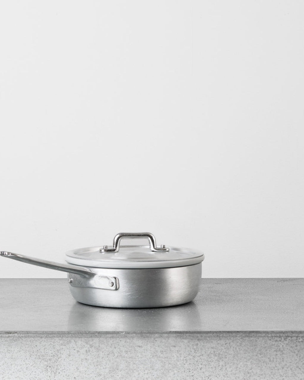 Italo Ottinetti - Poêle Avec Couvercle En Aluminium