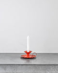 Italo Ottinetti - Aluminum candleholder - Orange