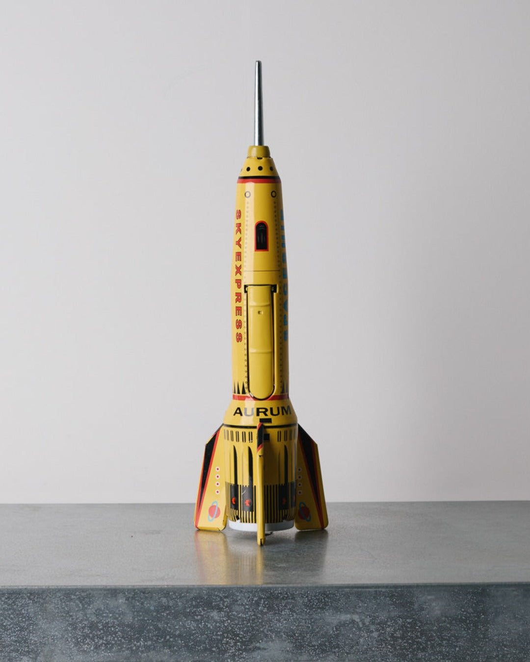 Die Blechfabrik - Toy - Yellow Space Rocket