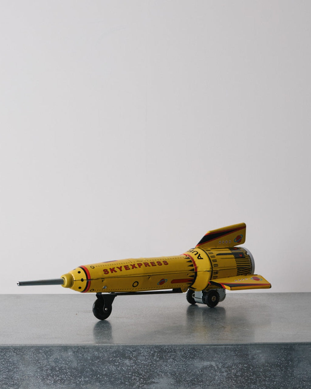 Die Blechfabrik - Toy - Yellow Space Rocket