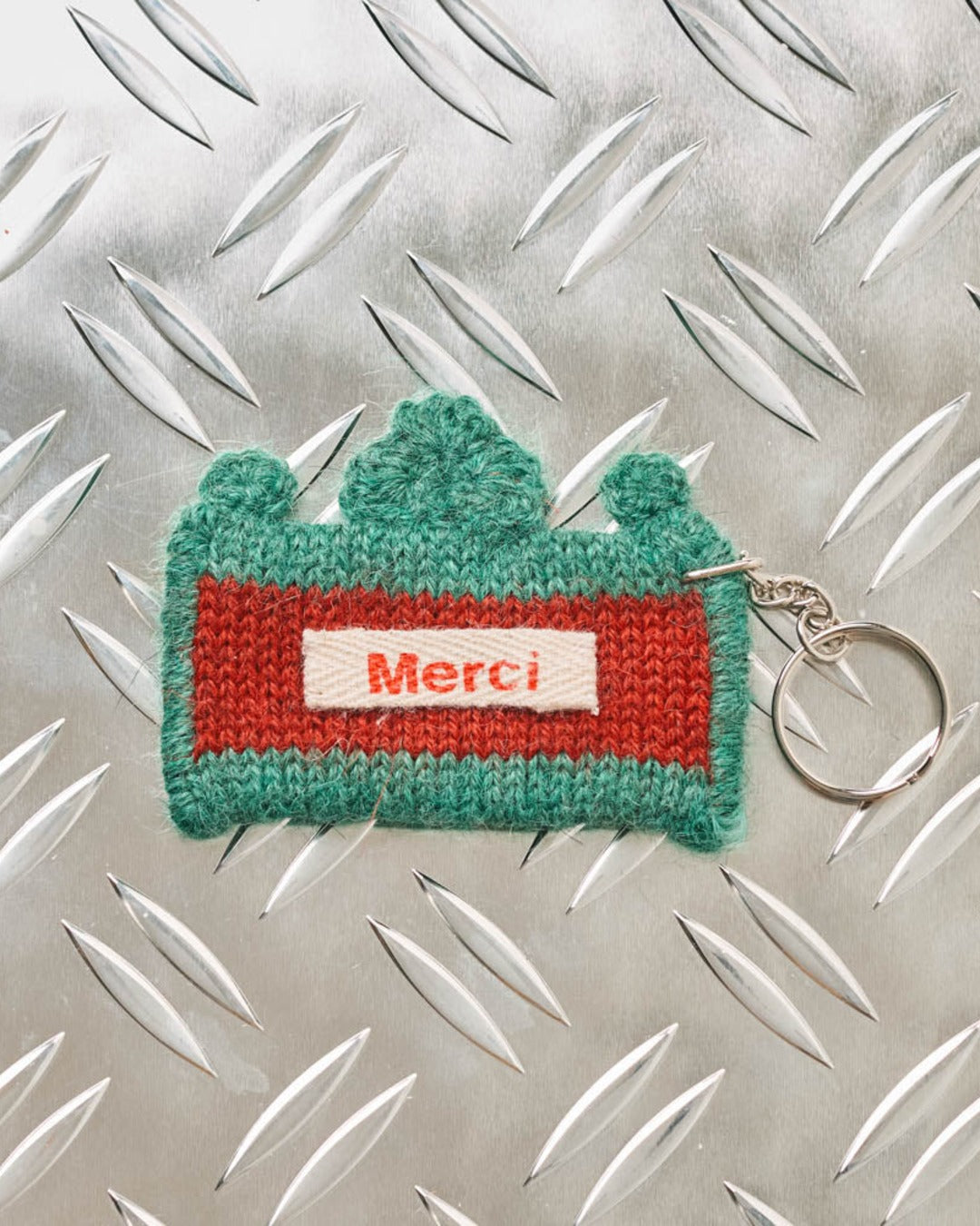 Merci - Porte Clé En Tricot Metro