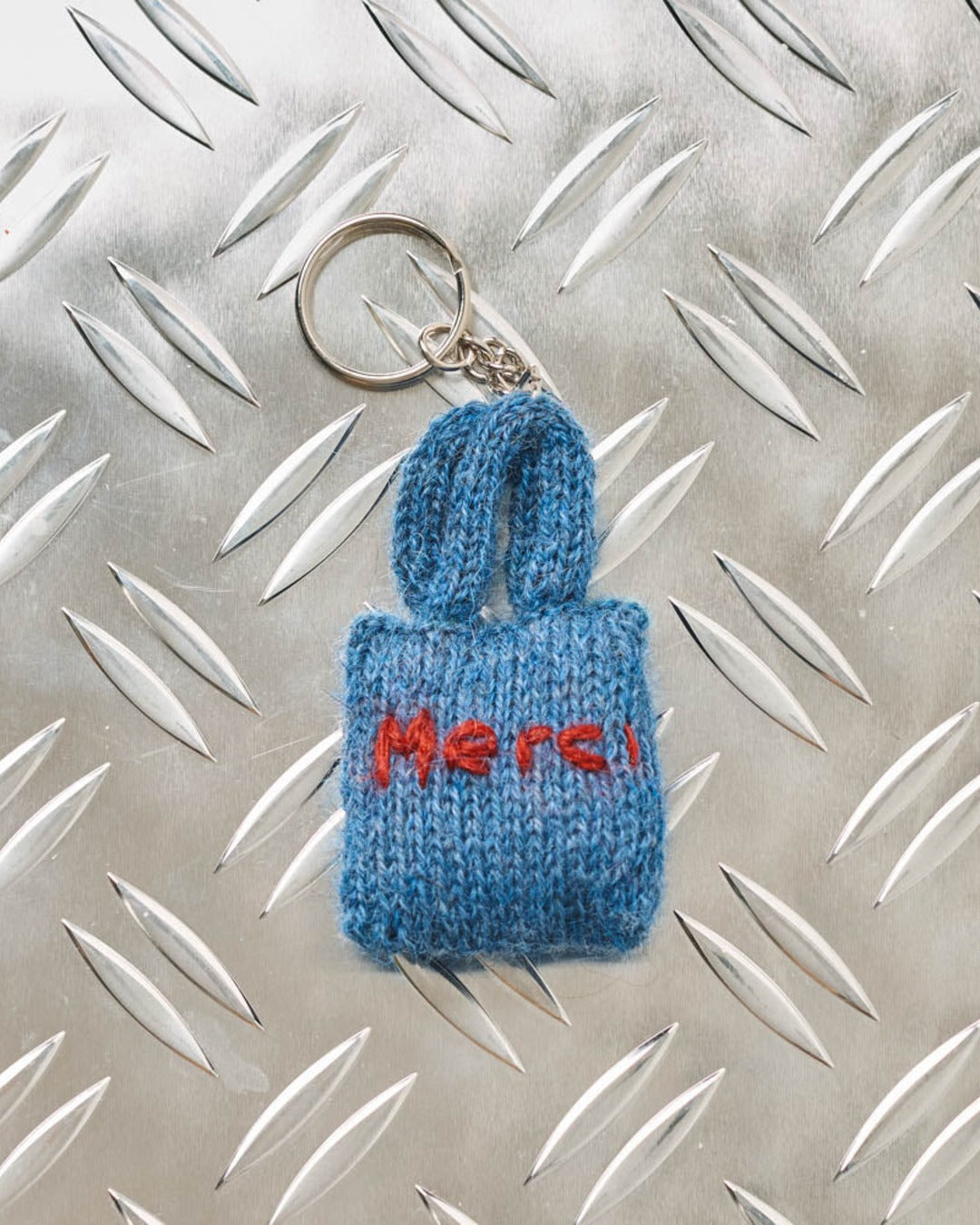 Merci - Porte Clé En Tricot Tote Bag