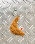 Merci - Porte Clé En Tricot Croissant