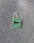 Merci - pin - Green Tote bag