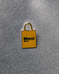 Merci - pin - Yellow Tote bag