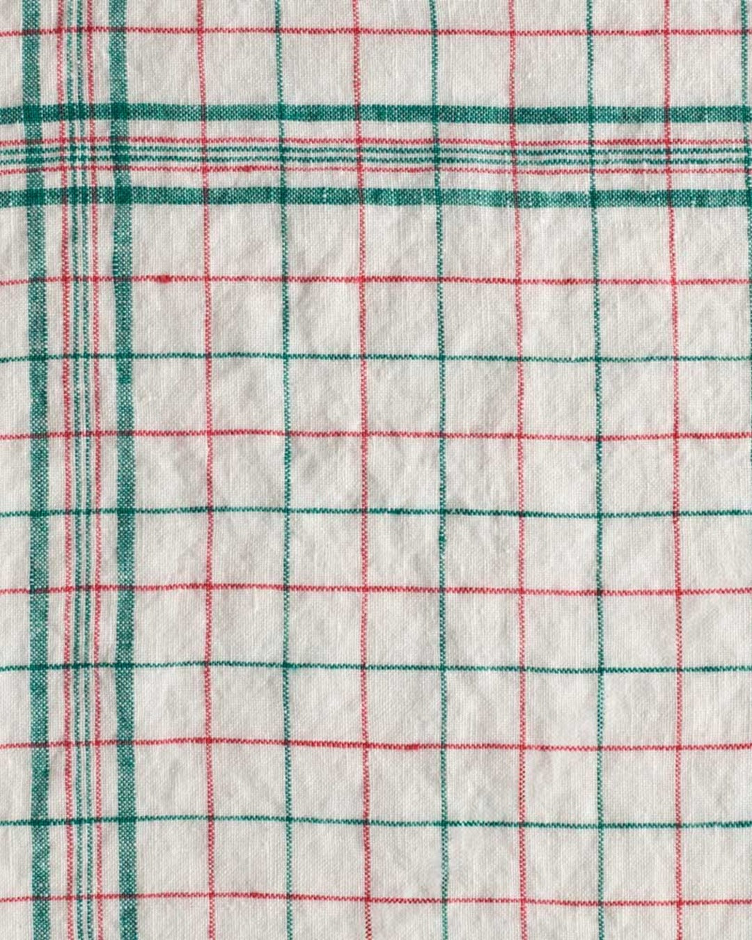 Merci - Washed linen napkin - Office - Pink & Green
