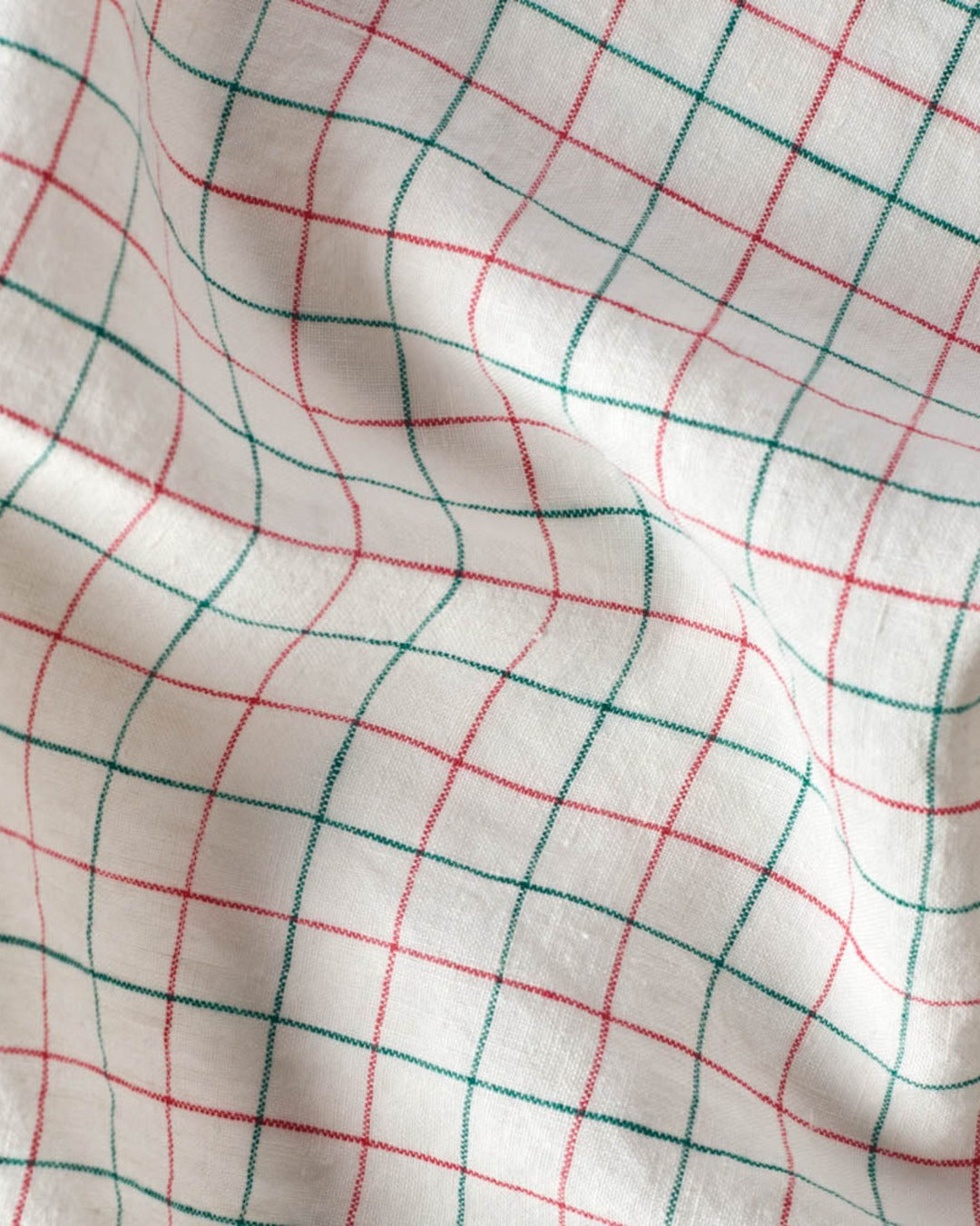 Merci - Washed linen napkin - Office - Pink & Green