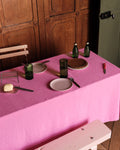 Merci - Washed linen tablecloth - Garance Pink