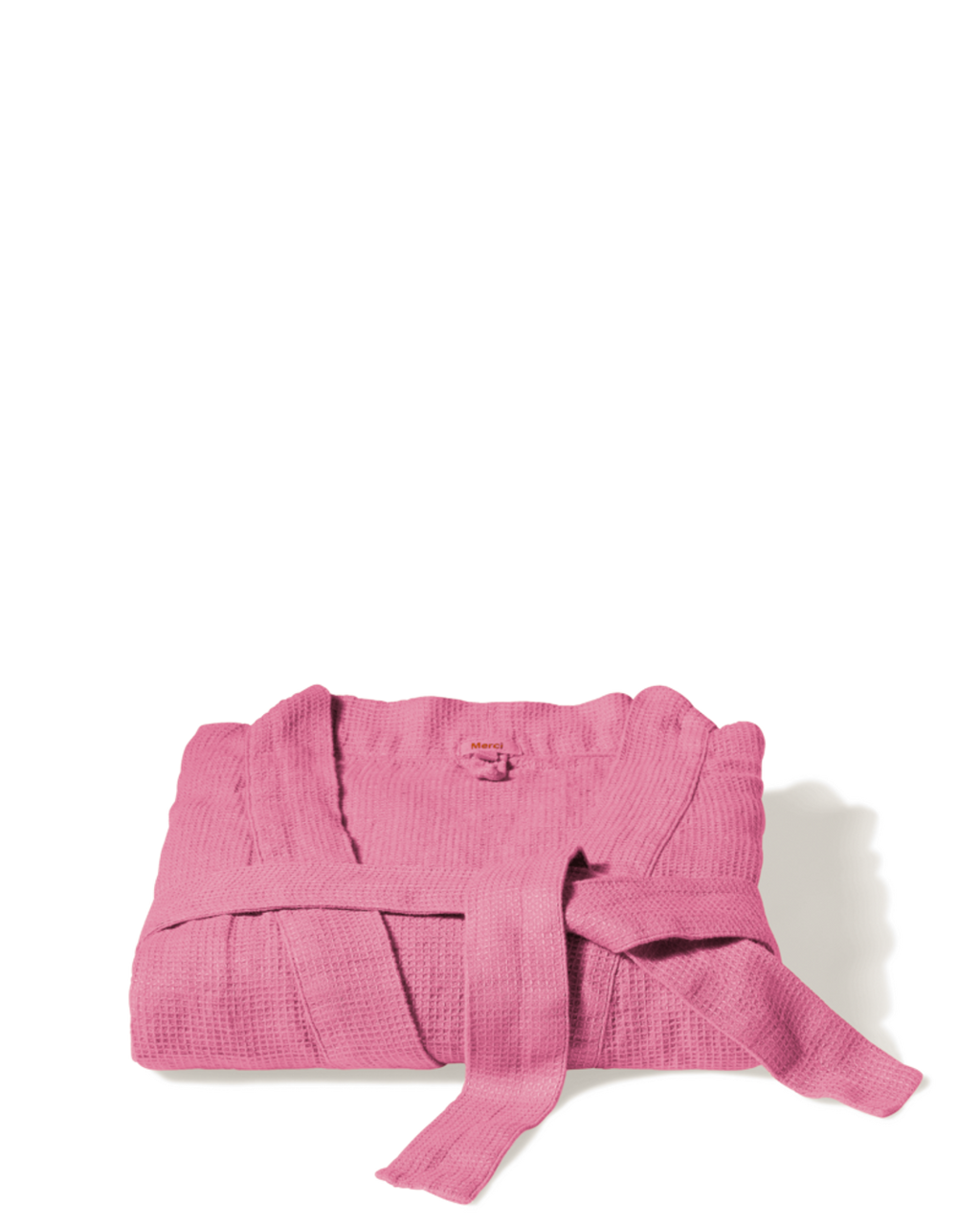 Merci - Linen bathrobe - Honeycomb - Garance Pink