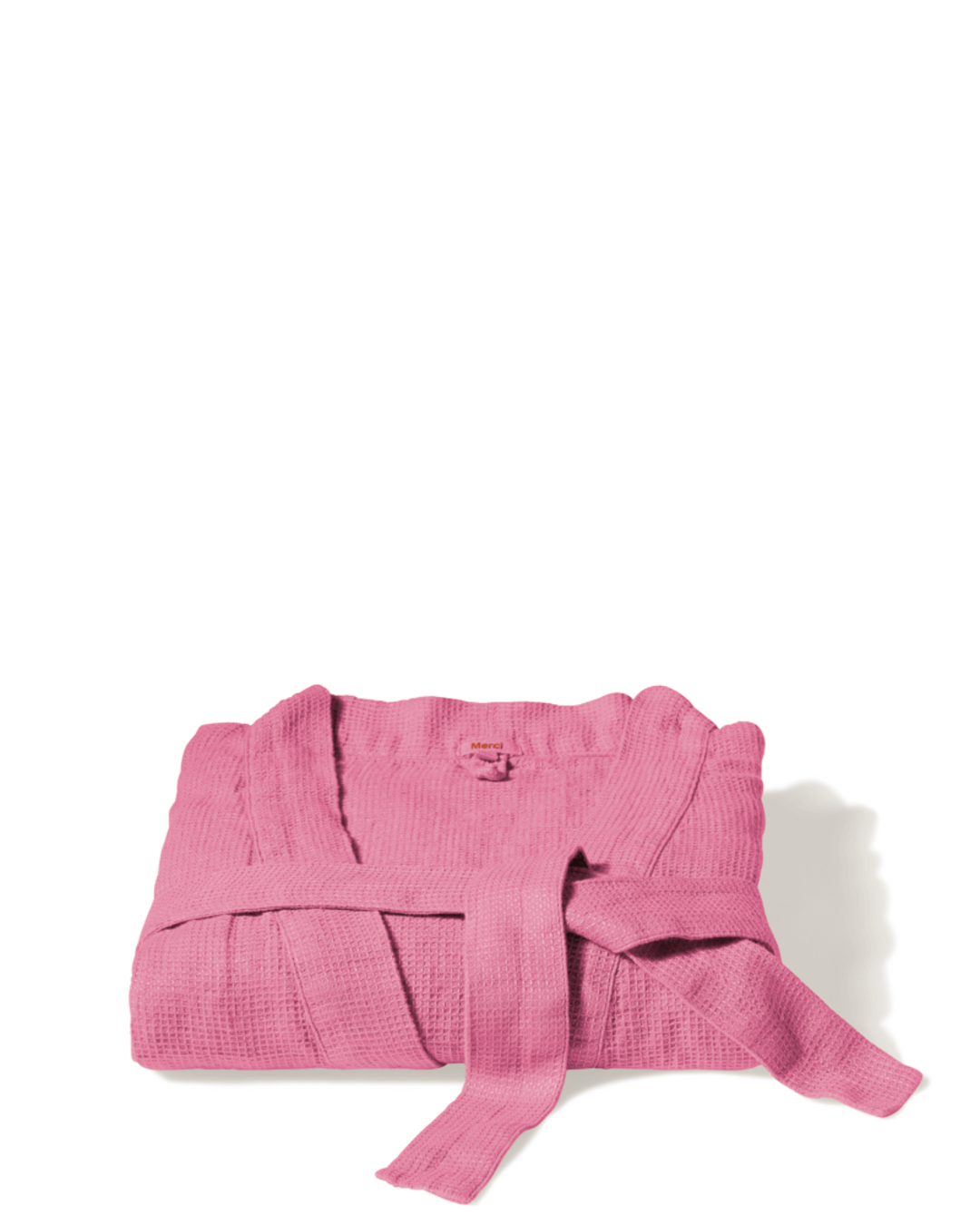 Merci - Linen bathrobe - Honeycomb - Garance Pink