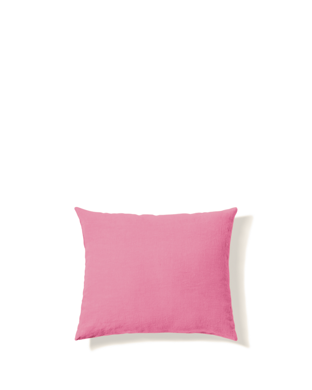 Merci - Taie D'Oreiller En Lin Lavé - Rose Garance