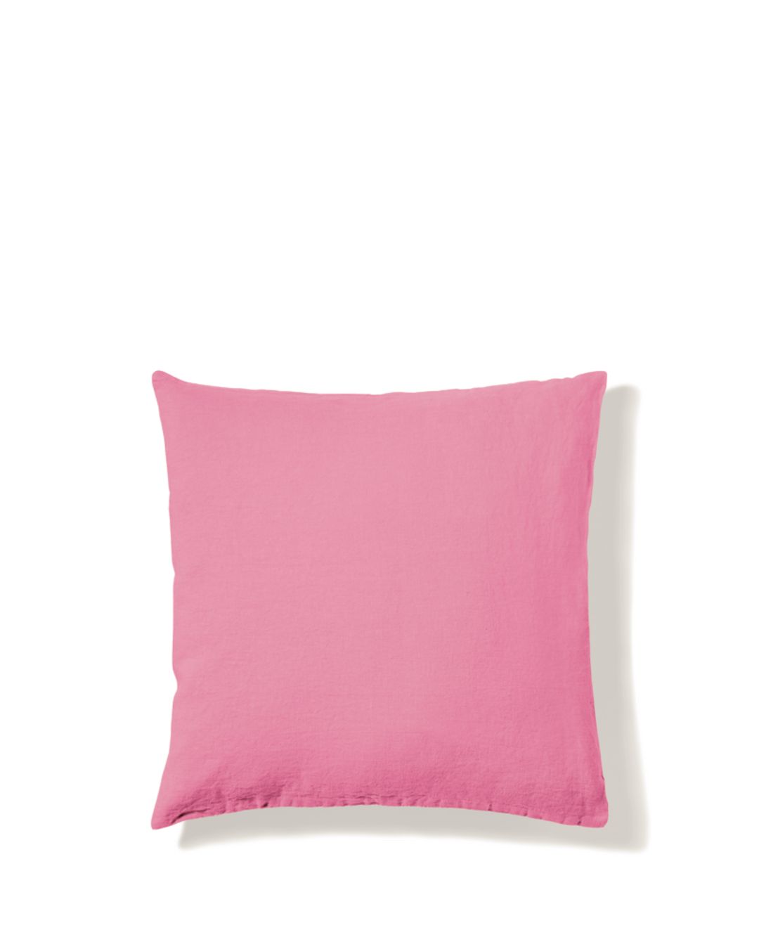 Merci - Taie D'Oreiller En Lin Lavé - Rose Garance