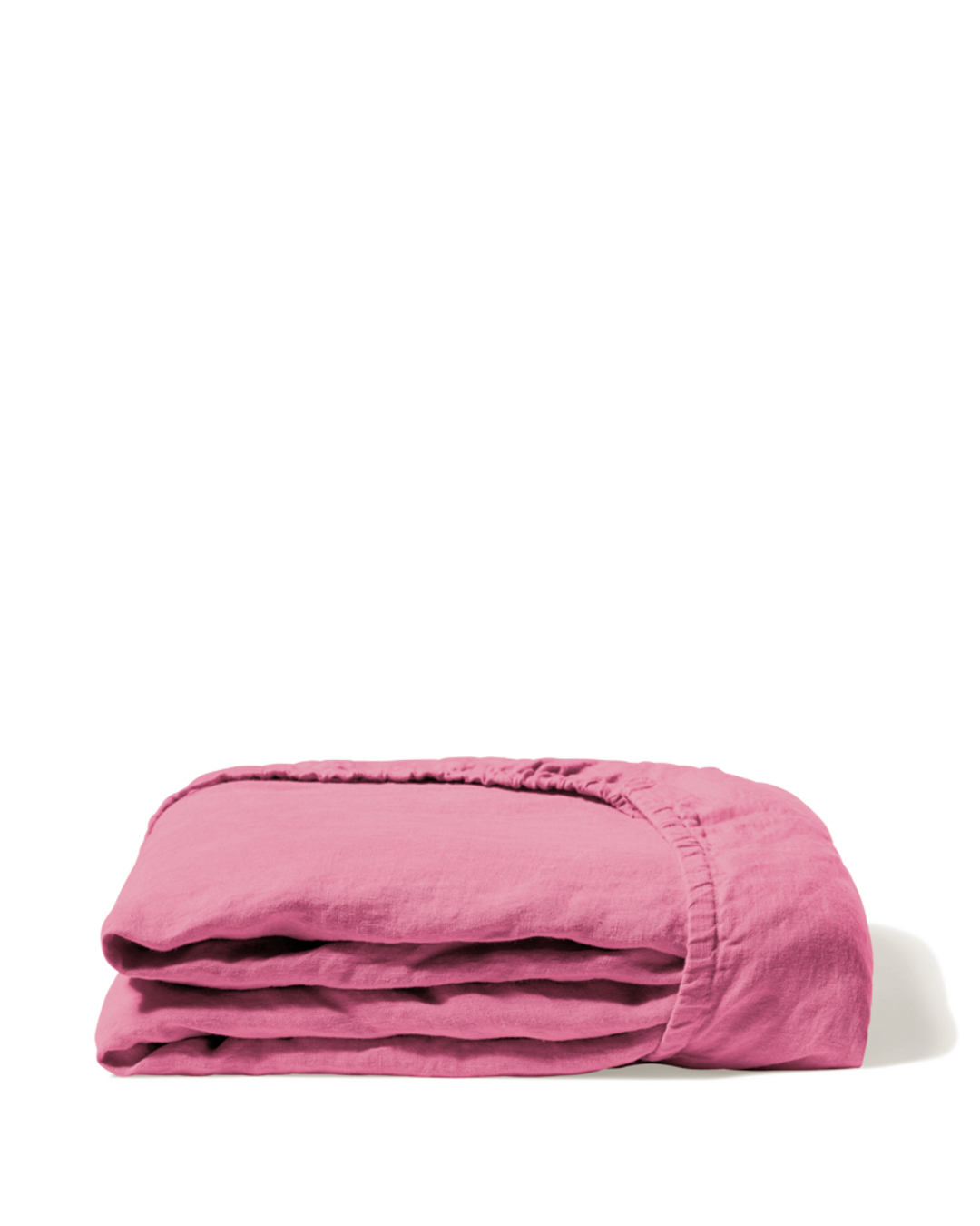 Merci - Drap-Housse En Lin Lavé - Rose Garance